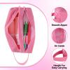 Elegaperma 2Pcs Toothbrush Travel Bag, Toothbrush Pouch, Oxford Mini Toiletry Bag, Double-Layer Toothbrushes Bag Pouch with Reinforced Handle for Vacation, Gym view 3