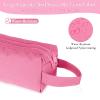 Elegaperma 2Pcs Toothbrush Travel Bag, Toothbrush Pouch, Oxford Mini Toiletry Bag, Double-Layer Toothbrushes Bag Pouch with Reinforced Handle for Vacation, Gym view 4