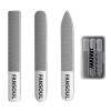 FANSOUL Nano Glass Nail File And Buffer 3 Pack Set for Natural Nails - Glass Nail Files with Round, Pointed, Square Heads for Shaping & Polishing, Manicure Tools for Healthy Nails, Gift Idea for Women view 1
