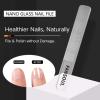 FANSOUL Nano Glass Nail File And Buffer 3 Pack Set for Natural Nails - Glass Nail Files with Round, Pointed, Square Heads for Shaping & Polishing, Manicure Tools for Healthy Nails, Gift Idea for Women view 2