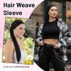 1Pcs Hair Weave Sleeve For Locs, Hair Weave Sleeve, Black Hairs Sleeves For Women With Locs Or Braids, Secure Fit For Daily Styling, Travel And Fitness Activities view 4