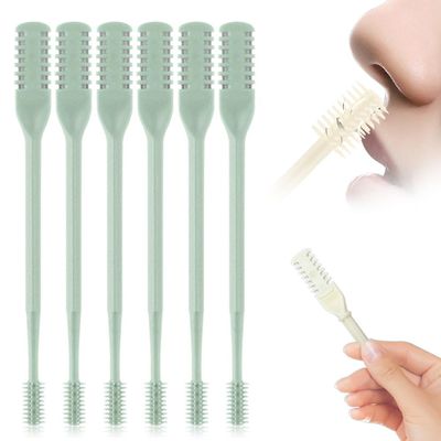 3PCS Nasal Hair Cutter for Women Men Lightweight,2026 Manual 360 Rotating Nostril Hair Removal Tool Double Sided Nose Hair Blade,Nasal Hair Cutter Mini Travel Essentials (Green, 6 Pack)