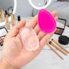6 Pack Silicone Makeup Sponge Applicator Set for Women  Jelly Pad Blender Pure Puff for Flawless Beauty Application, Non-Absorbent Washable for Cosmetic Foundation Powder Concealer, Pink & Clear view 3