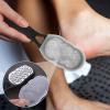 2 Pcs Foot Files with Skin Catcher, Professional Stainless Steel Pedicure Callus Remover Foot Scraper Pedicure Feet Grater Feet Scrubber Dead Skin Remover Ergonomic Handle for Hard Skin, Dryness view 4