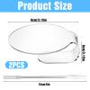 2 Pieces Makeup Mixing Palette with 1Pcs Mixing Stick, Clear Acrylic Makeup Palette Tray, Eyeshadow Hand Cosmetic Foundation Dish Handheld Make Up Plate for Blending view 2