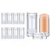 meleg otthon 10 Pcs Empty Deodorant Containers 1 oz/30ml Twist Up Refillable Deodrant Containers Leak Proof Clear Deodorant Bottles Round Lip Balm Tubes for DIY Lipstick Crayon view 1
