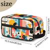 Foerrkelg Tribals Colorful Geometric Travel Toiletry Bag for Men Abstract Geometric Hanging Kit - Waterproof Shaving Bag Bathroom Bags Wash Bag for Toiletries Accessories view 2