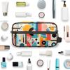 Foerrkelg Tribals Colorful Geometric Travel Toiletry Bag for Men Abstract Geometric Hanging Kit - Waterproof Shaving Bag Bathroom Bags Wash Bag for Toiletries Accessories view 4