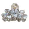 Elegant Flowers Claw Clip,Rhinestone Flower Hair Claw Clips,Flower Hair Jaw Clip,Acetate Hair Clip for Girls,Small Hair Claw Barrettes for Women (Grey) view 1