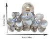 Elegant Flowers Claw Clip,Rhinestone Flower Hair Claw Clips,Flower Hair Jaw Clip,Acetate Hair Clip for Girls,Small Hair Claw Barrettes for Women (Grey) view 2
