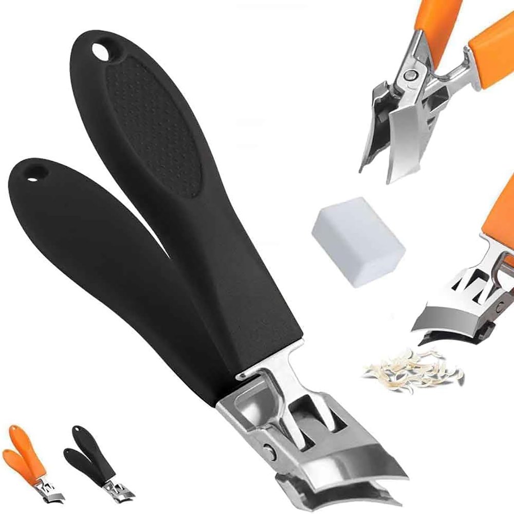 2026 New Nails and Toenail Scissors for Ingrown,Curved Toenail,Broad Jaw Opening Anti-Bending Nail Scissors. (Black)