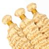 12 14 16 Inch #613 Blonde Bundles Human Hair Deep Wave Bundle #613 Honey Blonde 3 Bundles 300g/Pack Unprocessed Brazilian Virgin Hairs Double Weft Weaves Hair Extensions view 4