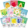 12 Pack Face Masks for Women, Hydrating & Moisturizing Facial Mask for Skin Care, Bulk Sheet Collage Spa Party Supplies, Christmas Gifts, Sleepover Party for Teen Girls, Stocking Stuffers for Women view 1