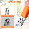2026 New Broad Jaw Opening Anti-Bending Nail Scissors,Nails and Toenail Scissors for Ingrown, Curved Toenail. (Black) view 2