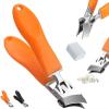 2026 New Nails and Toenail Scissors for Ingrown,Curved Toenail,Broad Jaw Opening Anti-Bending Nail Scissors. (Orange) view 1