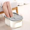 FashionCha Foot Bath Tub, Foot Soaking Basin Bucket with Massage Dots, White Gray, S view 3
