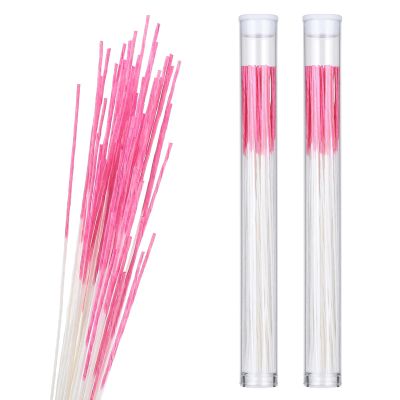 320 Pcs Ear Hole Cleaner Floss Piercing Cleaner Floss Disposable Piercing Aftercare Cleaning Line Nose Ring Cleaners Ear Hole Care Cleaning Tool for Women Men 3.86 Inch (Pink)