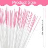 320 Pcs Ear Hole Cleaner Floss Piercing Cleaner Floss Disposable Piercing Aftercare Cleaning Line Nose Ring Cleaners Ear Hole Care Cleaning Tool for Women Men 3.86 Inch (Pink) view 2