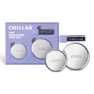 Chillab Signature Trio Set Limited Edition Gift Box with Lavender Matte Powder (10g New Packaging & 5g Travel Size Exclusive), Long-Lasting Oil Control, Non Powdery, Translucent, Gift for Her & Him