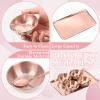 DLUGOPIS 9 Pcs Gold Facial Supplies Large Gold Skincare Tray 4 Stainless Steel Facial Mask Mixing Bowls 4 Esthetician Mixing Spoons Spa Tray Esthetician Bowls for Mask Body Care Bathroom view 3