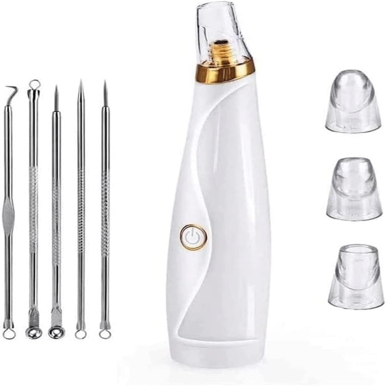 HCUCTOS Pore Vacuum,Acne Remover, Extractor Tool-3 Suction Power,USB Rechargeable Blackhead Kit for Women & Men