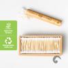 Bamboo Cotton Swabs 2000 Count | Eco-Friendly & Pure Cotton Buds | Double Tipped Sticks | 100% Plant-Based & Natural | Perfect for Makeup & Nail Applications, Arts & Crafts, Removing Dust & Dirt view 2