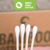 Bamboo Cotton Swabs 2000 Count | Eco-Friendly & Pure Cotton Buds | Double Tipped Sticks | 100% Plant-Based & Natural | Perfect for Makeup & Nail Applications, Arts & Crafts, Removing Dust & Dirt view 4
