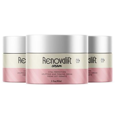 (3 Pack) Renovalift Face Cream, Renovalift Skin Cream with All Natural Ingredients, Advanced Facial & Neck Moisturizer with Premium Uplifting & Firming Crme for Women Supporting Healthy Skin (7.5 oz)