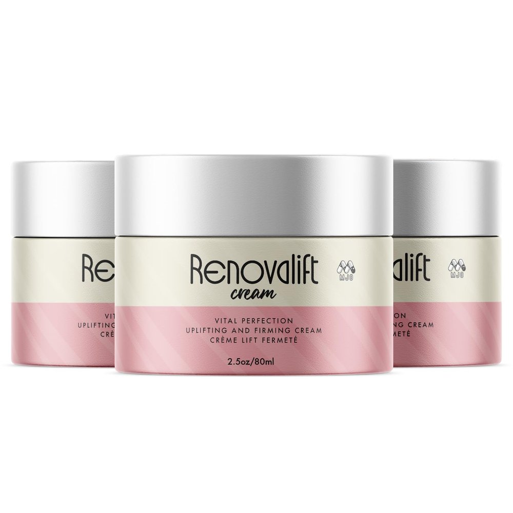 (3 Pack) Renovalift Face Cream, Renovalift Skin Cream with All Natural Ingredients, Advanced Facial & Neck Moisturizer with Premium Uplifting & Firming Crme for Women Supporting Healthy Skin (7.5 oz)