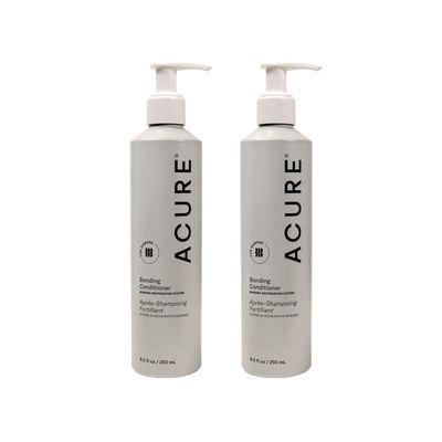 Acure Bonding Conditioner - Deep Moisture Conditioner for Women & Men w/Dry, Damaged, Fine, Dry, Damaged, Color Treated Hair, Cocoa Butter & Avocado Oil, Vegan, Sulfate Free - 8 fl oz (2 Pack)