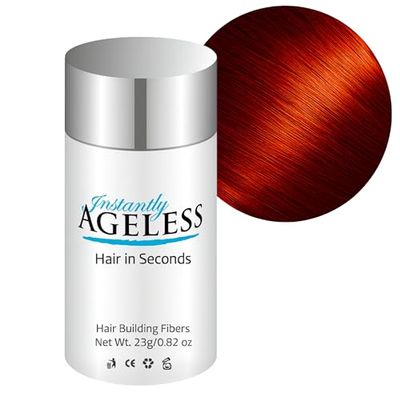 Instantly Ageless Hair in Seconds Hair Building Fibers Hair Thickening Fibers for Thinning Hair & Hair Loss for Fuller-Look - 0.83 oz (23g) - Auburn