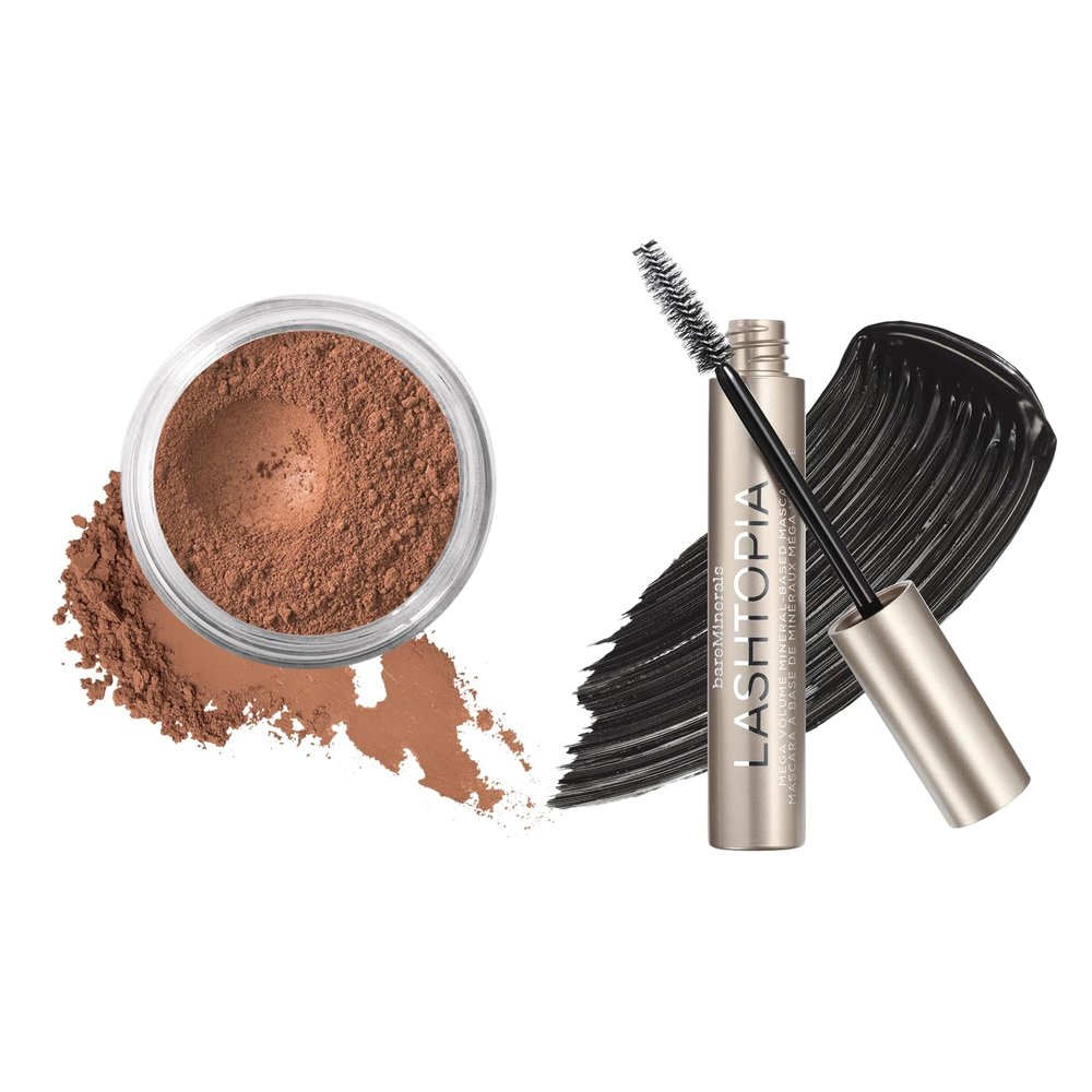 bareMinerals Loose Powder Concealer SPF 20 + Lashtopia Mega Volume Black Mascara Bundle