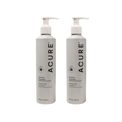 Acure Bonding Shampoo - Strengthening Shampoo for Women & Men, Moisturize & Soften Fine, Dry, Damaged, Color Treated Hair & Scalp w/Chia Seed & Avocado Oil, Paraben & Sulfate Free - 8 fl oz (2 Pack)