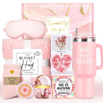 Gift Baskets for Women Birthday Gifts for Women Unique Get Well Gift for Woman Luxury Self Care Gifts for Woman Get Better Soon Care Package Set for Her Spa Kit Box for Girlfriend, Mom, Best Friends