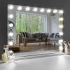 31.5" x 23.6" Lighted Vanity Mirror with USB Charging, 18 Dimmable LED Bulbs, 3 Color Modes, 10X Magnification Side Panel - Wall & Tabletop Cosmetic Mirror for Makeup & Skincare view 1