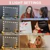 31.5" x 23.6" Lighted Vanity Mirror with USB Charging, 18 Dimmable LED Bulbs, 3 Color Modes, 10X Magnification Side Panel - Wall & Tabletop Cosmetic Mirror for Makeup & Skincare view 4