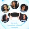 Afro Kinkys Bulk Human Hair 18 Inch Afro Kinky-Curly Human Hair Bulk for Twist Dreadlock Extensions Locs Repair Soft 4C Curly for Braids 6 Bundles 105 Gram Honey Blonde# view 4