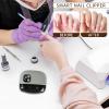 Automatic Nail Clipper - 8.8 X 7.6 Cm Electric Nail Trimmer | LED Light Fingernail Clippers | Adjustment Toenail Clippers | Clipers with Scraps Box for Men Women Senior Elderly Baby Toenails view 3