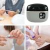 Automatic Nail Clipper - 8.8 X 7.6 Cm Electric Nail Trimmer | LED Light Fingernail Clippers | Adjustment Toenail Clippers | Clipers with Scraps Box for Men Women Senior Elderly Baby Toenails view 4