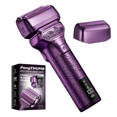 Foil Shaver for face, USB-C Cordless Waterproof Shaver, Razor for Men Push Trimmer