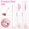 30PCS Reusable Lash Spoolies with Tube,Shiny Diamond Mascara Applicator,Empty Mascara Tubes,Eyelash Brushes for Eyebrow, Eyelashes Extension, Makeup Tool view 2