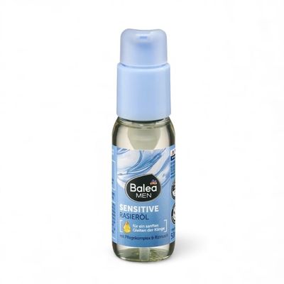 Balea MEN Sensitive Shaving Oil for Beard & Contour  Natural Oil Complex with Castor Oil  Soothes & Protects Sensitive Skin  Smooth Glide Formula  50 ml