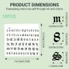 10 Pack Letter Tattoos Temporary Gothic waterproof Temporary Tattoos Small English Letters tattoo stickers for Adult Finger Neck Body view 2