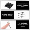 100 PCS Curved Hair Pins for Women - Black Flat Bobby Hairpins with Ball Tips, Elegant Hair Pins, Non-slip Decorative Long Short Women Girls Nickel Free Hairdressing Wedding Accessories view 3