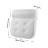 Bath Pillow Bath Cushion Bathtub Support Neck Head Back Pillow Soaking Tub with Non-Slip Suction Cups Spa Pillow view 2