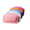 Bath Pillow SPA Soft Bath Pillow Comfortable Neck Bathtub Cushion Bathroom Headrest Suction Cup Spa Pillow(A orange) view 4