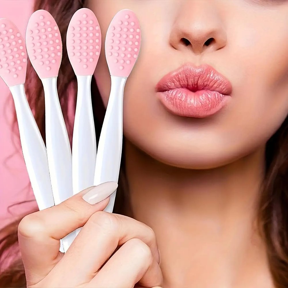 2-Pack Nose Exfoliating Brush Kit  Dual-Sided Facial Cleaning Tools for Blackhead Removal, Pore Care & Daily Skincare Routine, Silicone Exfoliator for Smooth, Clear Skin