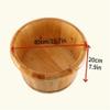 Cedar Wood Foot Bath Tub, 20cm High Solid Wood Soaking Basin for Home Spa, Durable Wooden Foot Bath Supplies for Daily Relaxation and Foot Care view 2