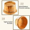 Cedar Wood Foot Bath Tub, 20cm High Solid Wood Soaking Basin for Home Spa, Durable Wooden Foot Bath Supplies for Daily Relaxation and Foot Care view 4
