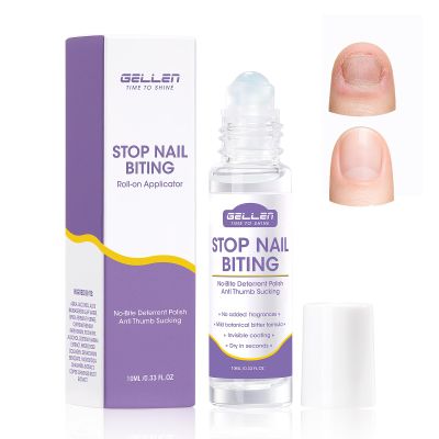GELLEN Nail Biting Prevention for Kids & Adults, Roll-On, Bitter Taste